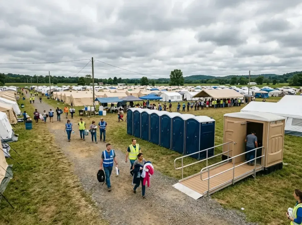 disaster-relief-camp-restrooms-010 — frequently asked questions, Dumpster & Portable Bathrooms Rental in Raymore, MO